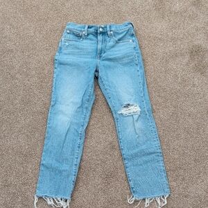 Madewell Light Blue Straight Leg Jeans